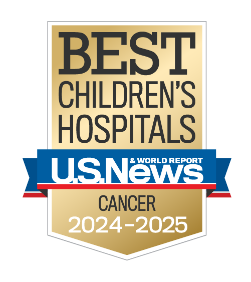 Best children's hospital US News and World Report award logo