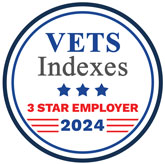 Vets Indexes Recognized Employer 2024 badge